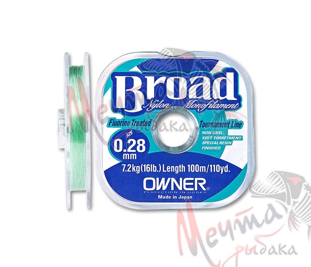 Леска OWNER Broad d-0.14 100 м.